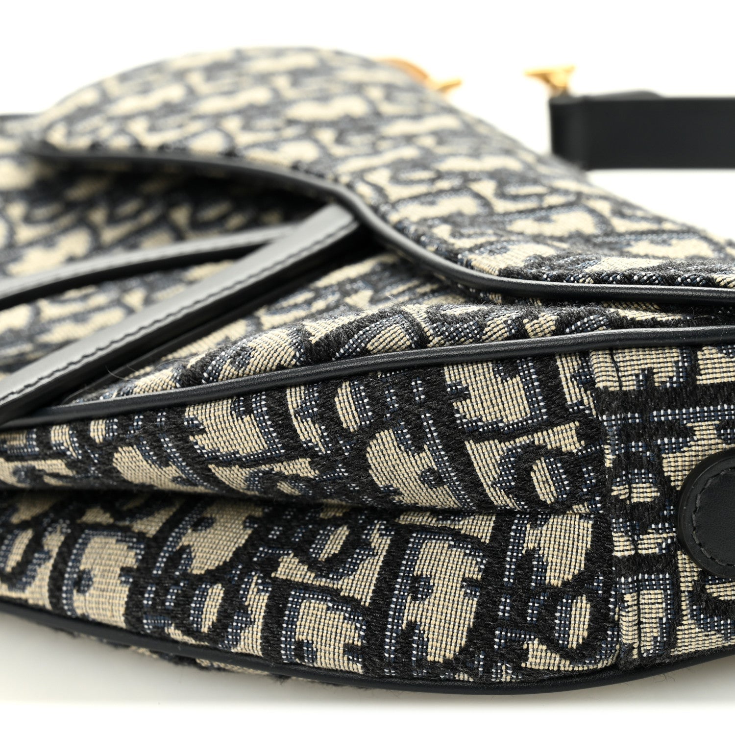 Christian Dior Oblique Saddle Bag Blue