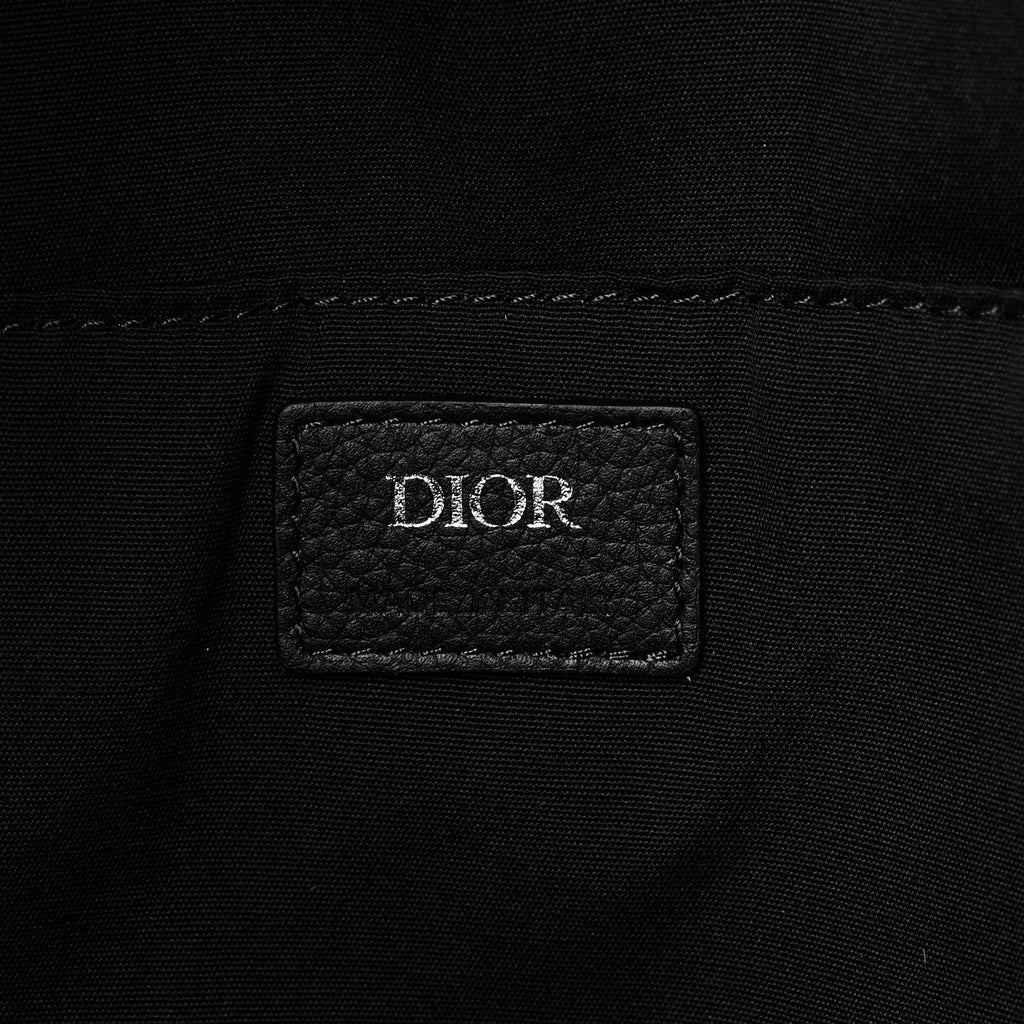 Christian Dior Oblique Calfskin Rider Backpack Beige Black
