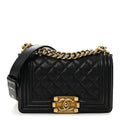 Chanel Caviar Quilted Small Boy Flap Black