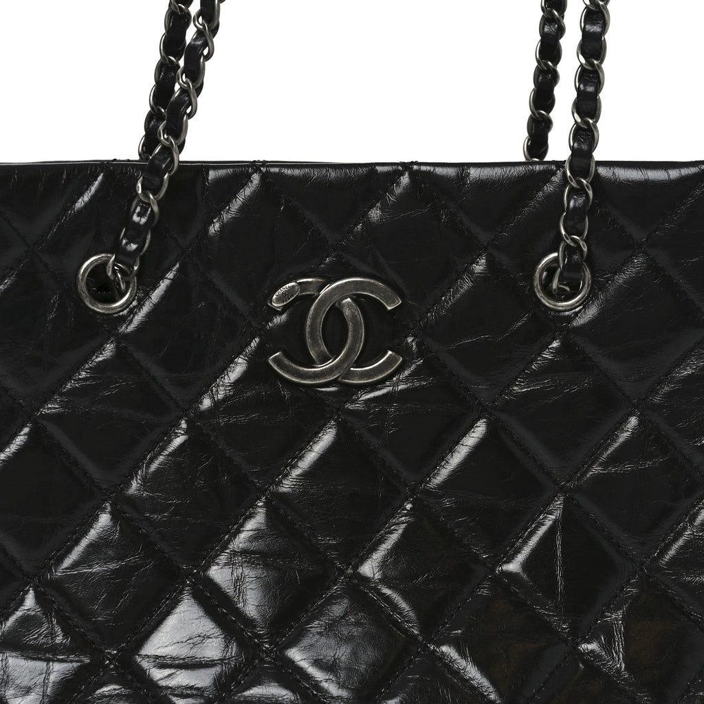 Chanel Calfskin Quilted Small Coco Soft Tote Black