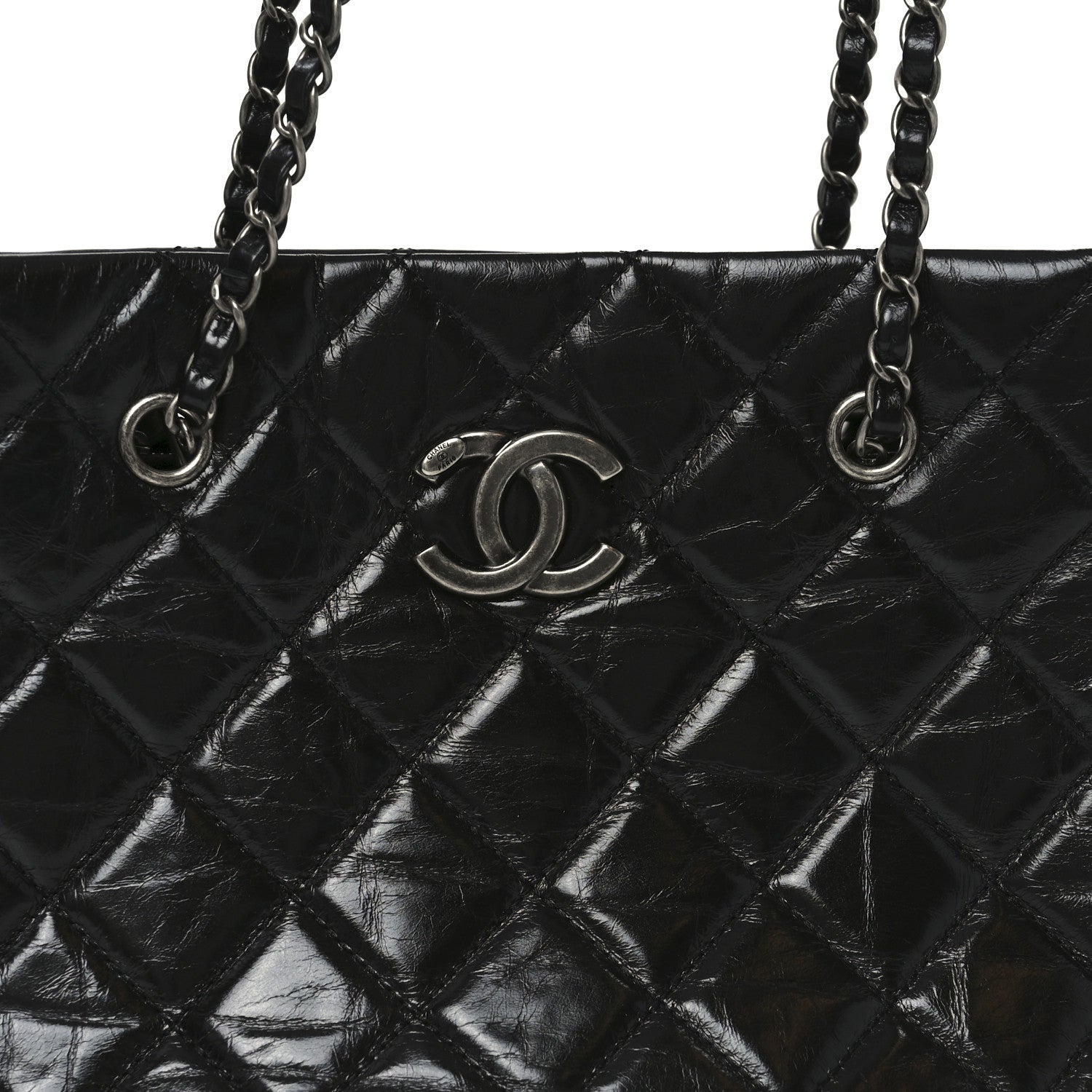 Chanel Calfskin Quilted Small Coco Soft Tote Black
