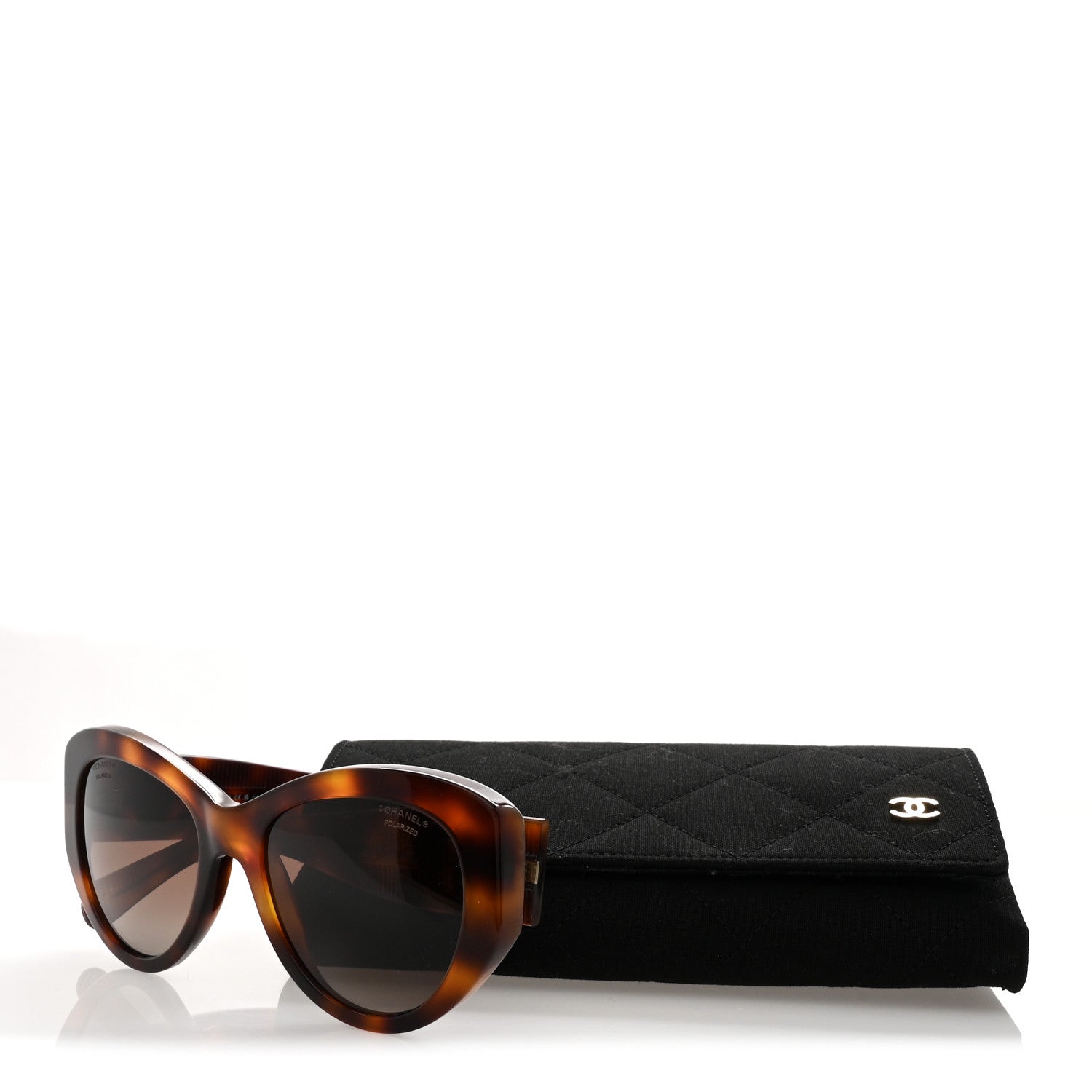 Acetate Polarized Butterfly Large CC Sunglasses 5492-A Tortoise
