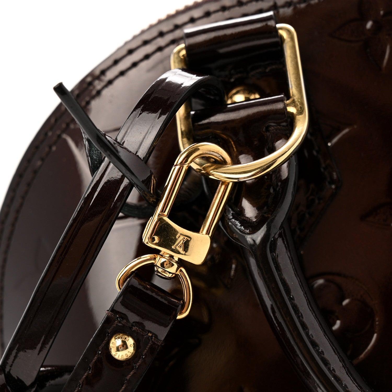 Louis Vuitton Vernis Alma BB Amarante
