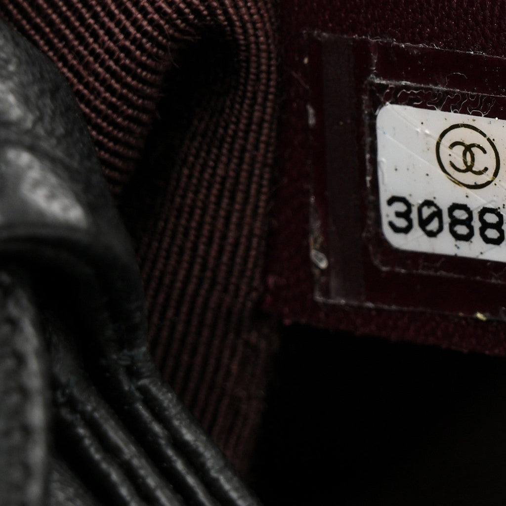 Chanel Lambskin Bucket Chain Drawstring Bag Black
