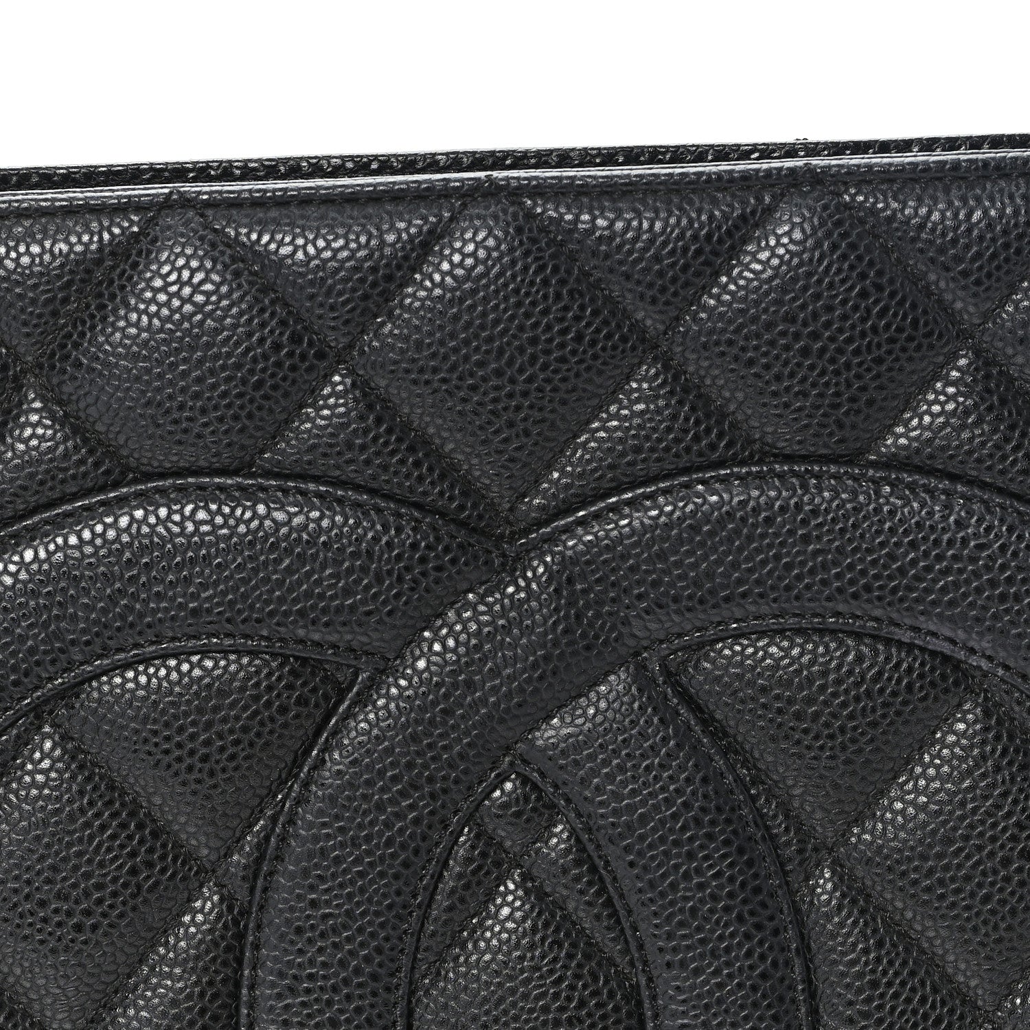 Chanel Caviar Quilted Medallion Tote Black