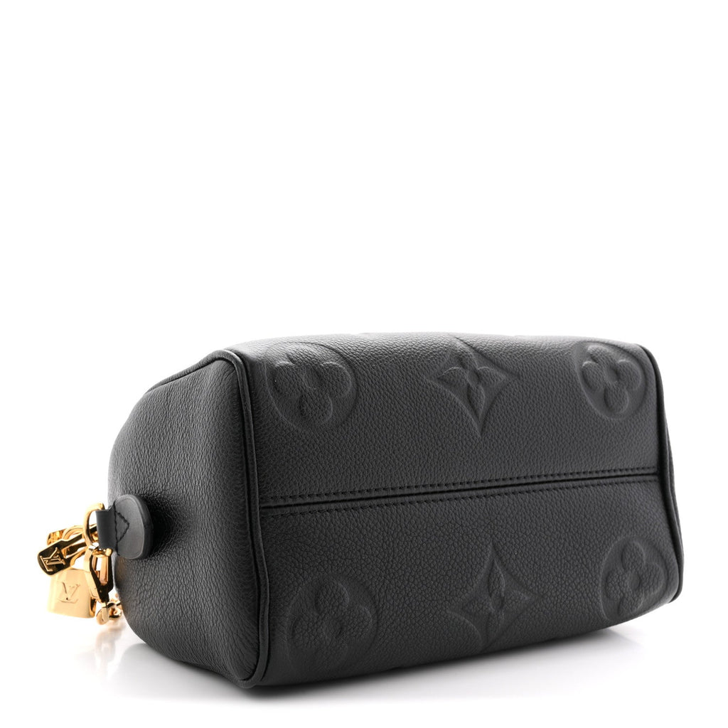 Louis Vuitton Empreinte Monogram Giant Speedy Bandouliere 20 Black