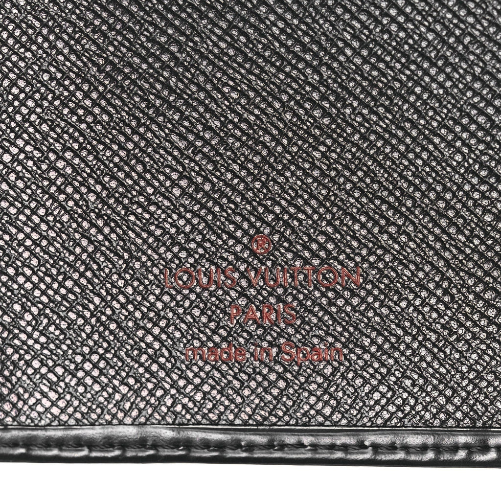Louis Vuitton Epi Pocket Agenda Cover Black