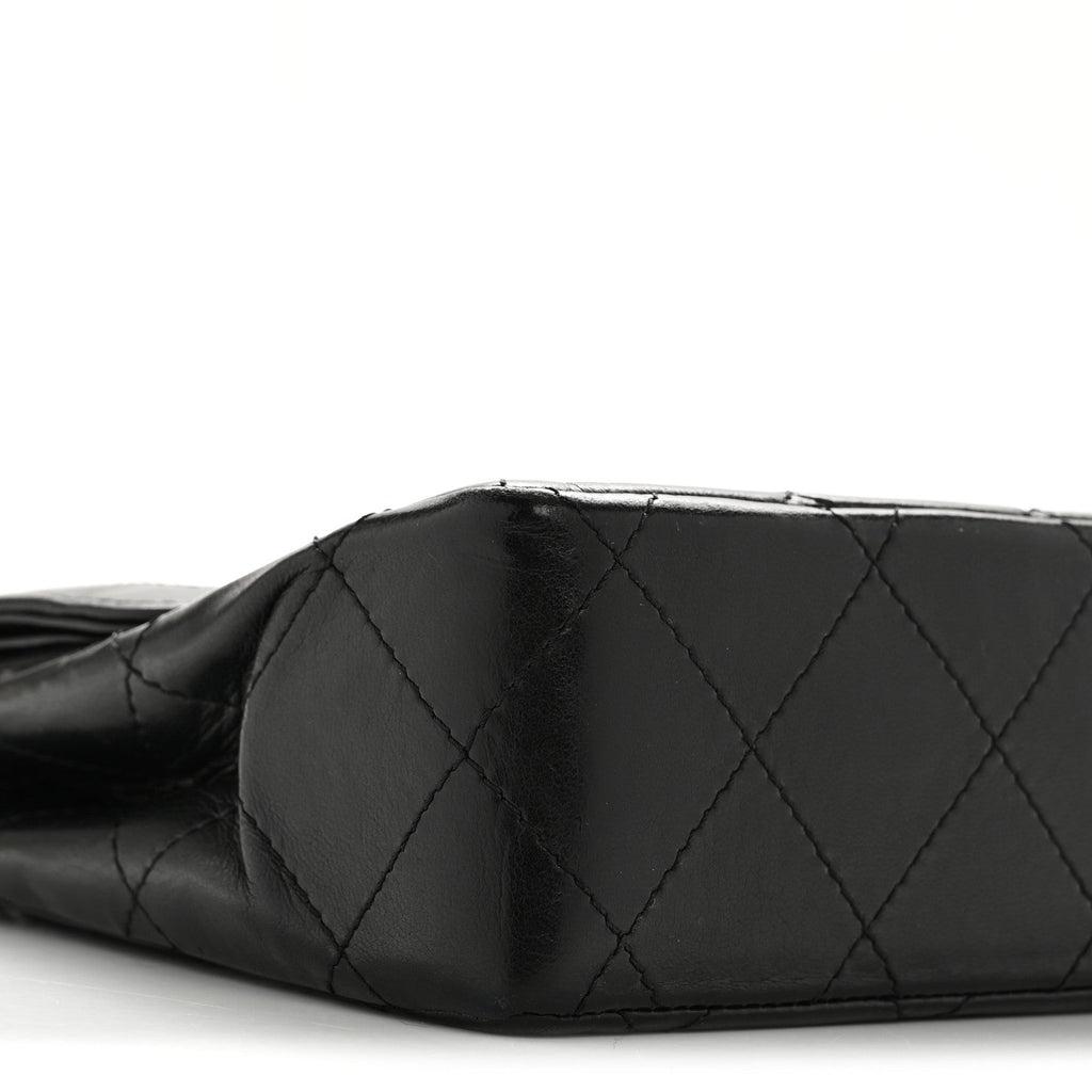 Chanel Lambskin Medium Double Flap Black