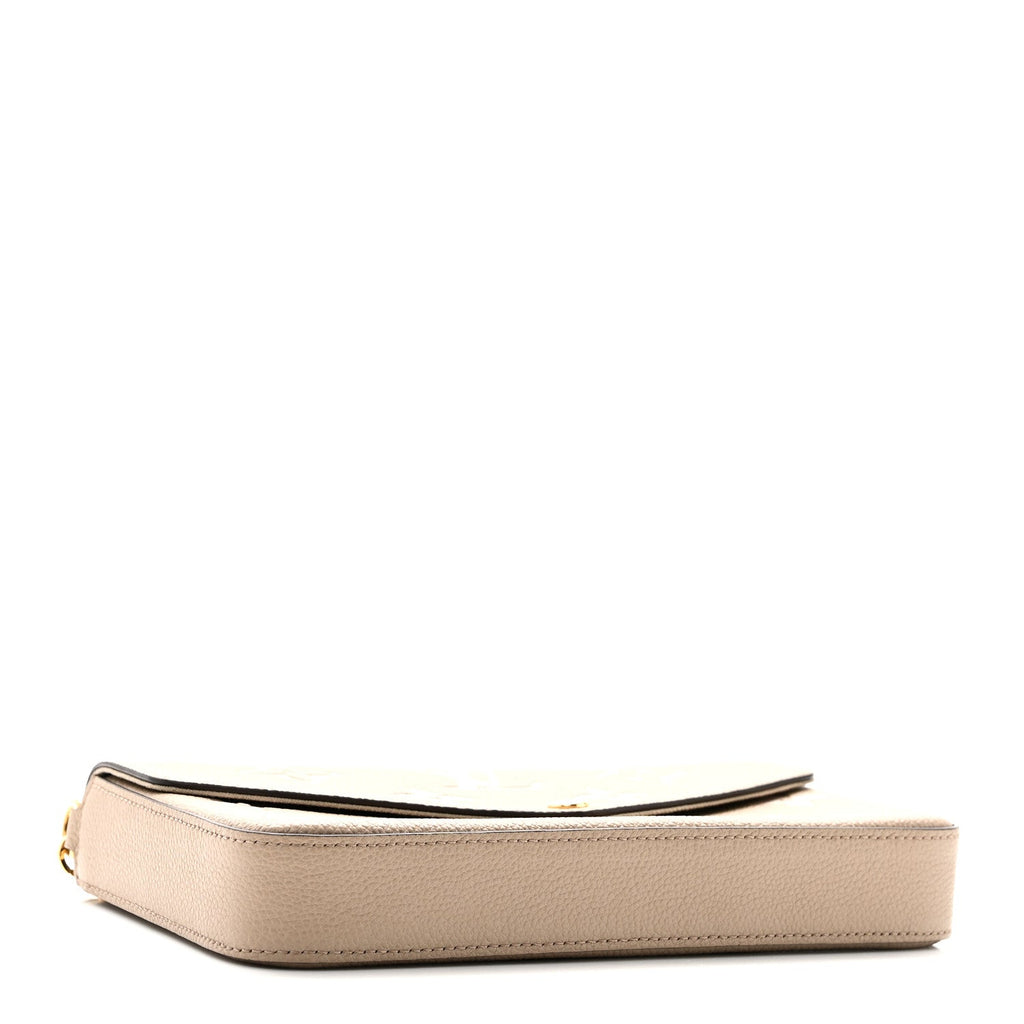 Louis Vuitton Empreinte Monogram Giant Felicie Pochette Tourterelle Creme