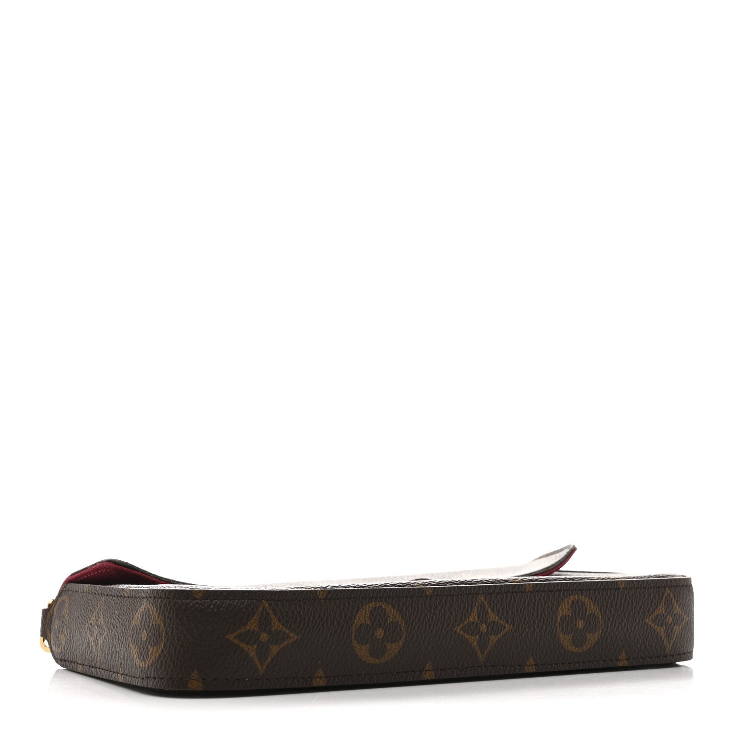 Louis Vuitton Monogram Pochette Felicie Chain Wallet Fuchsia