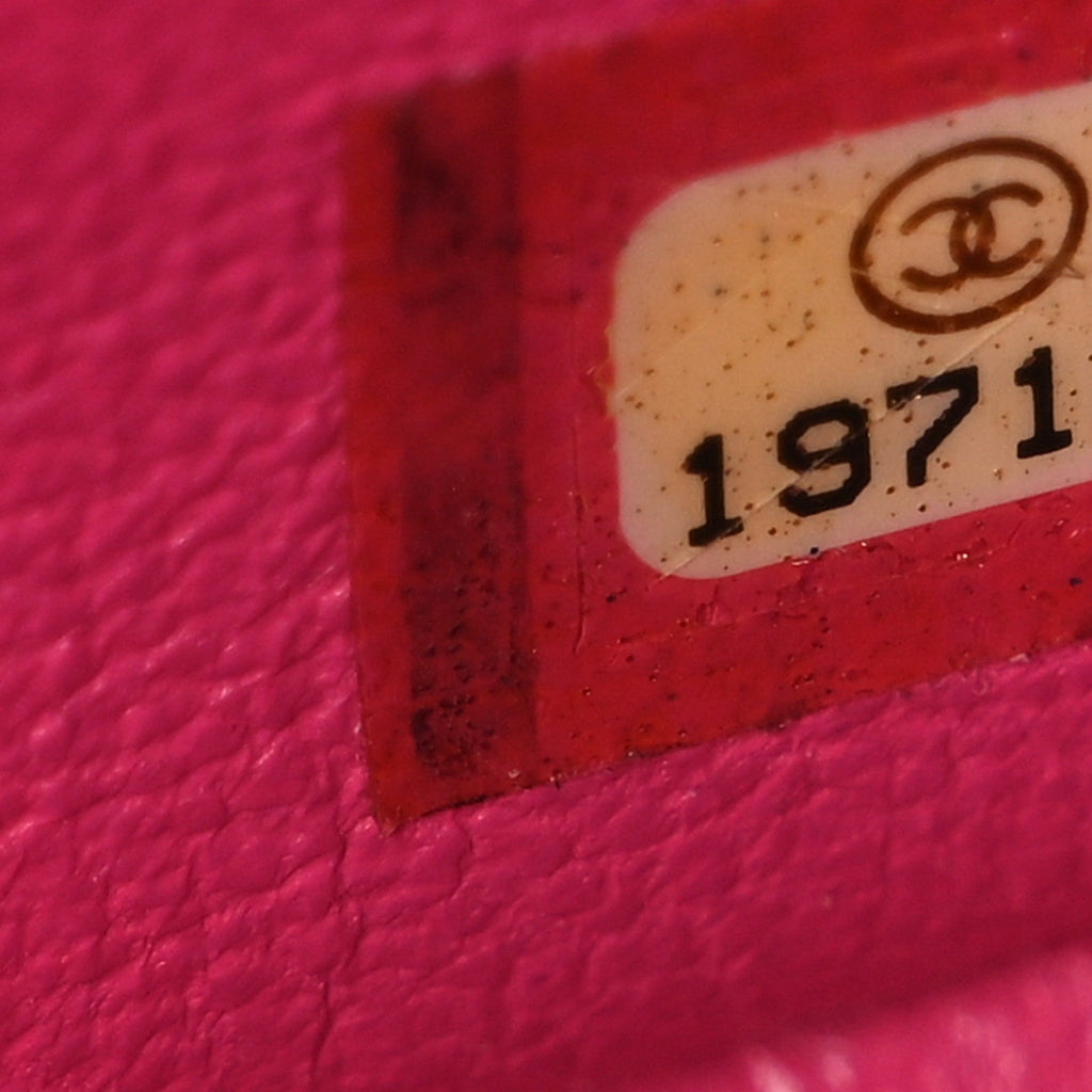 Chanel Lambskin Quilted Mini Square Flap Dark Pink