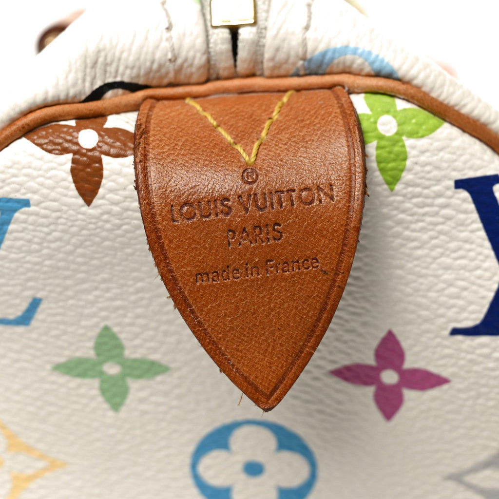 Louis Vuitton Monogram Multicolor Speedy 30 White