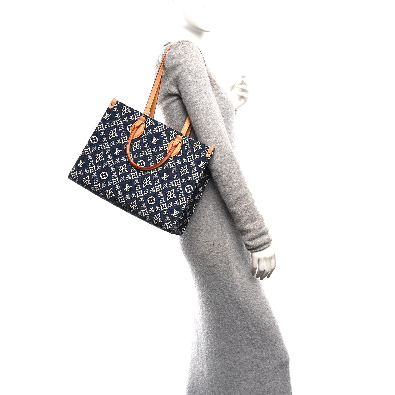 Louis Vuitton Jacquard Since 1854 Onthego MM Blue