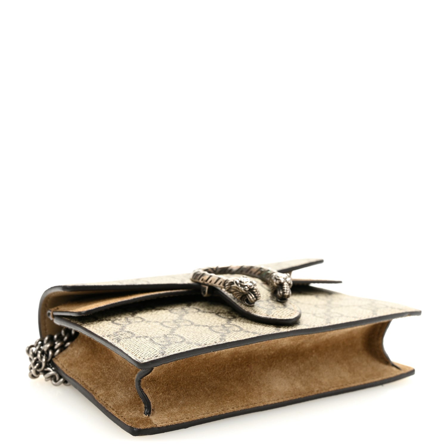 Gucci GG Supreme Monogram Super Mini Dionysus Shoulder Bag Taupe