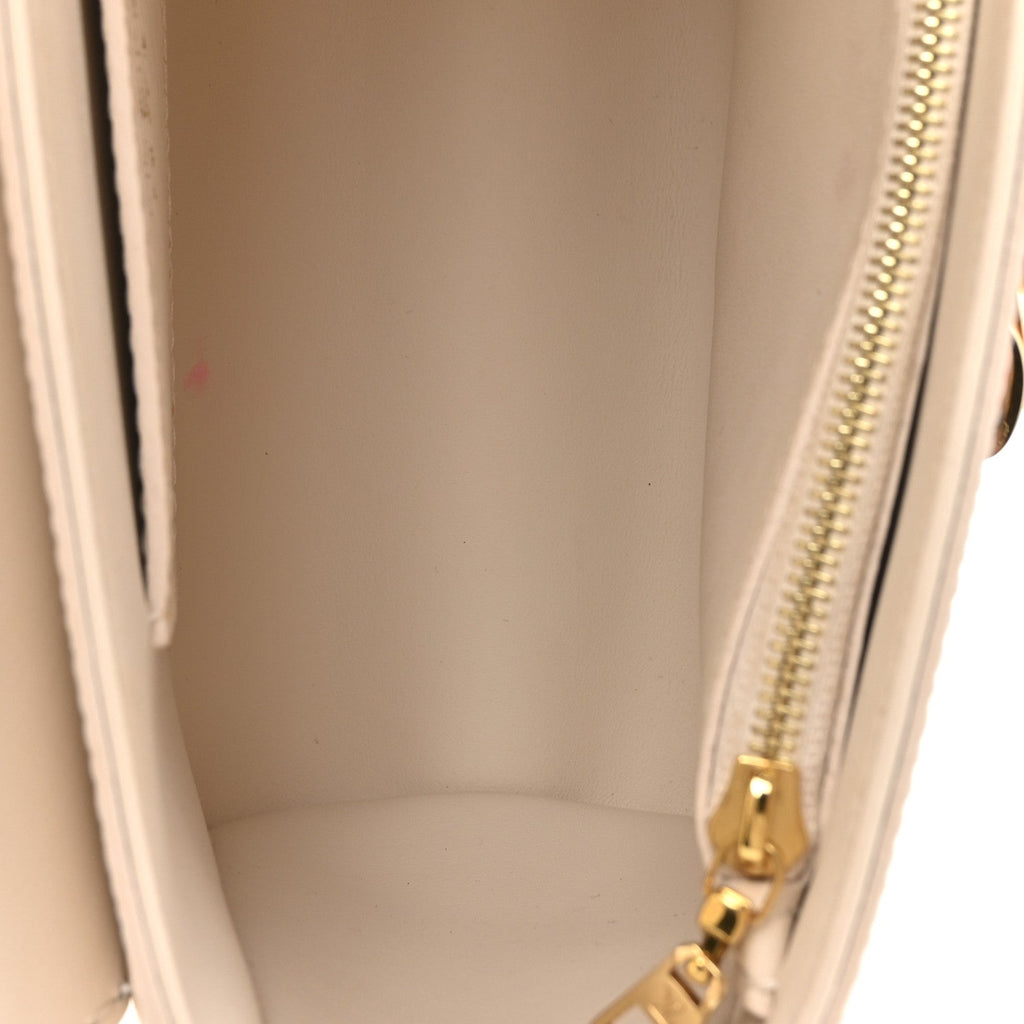 Louis Vuitton Epi Twist Braided Chain Shoulder Bag PM Quartz White
