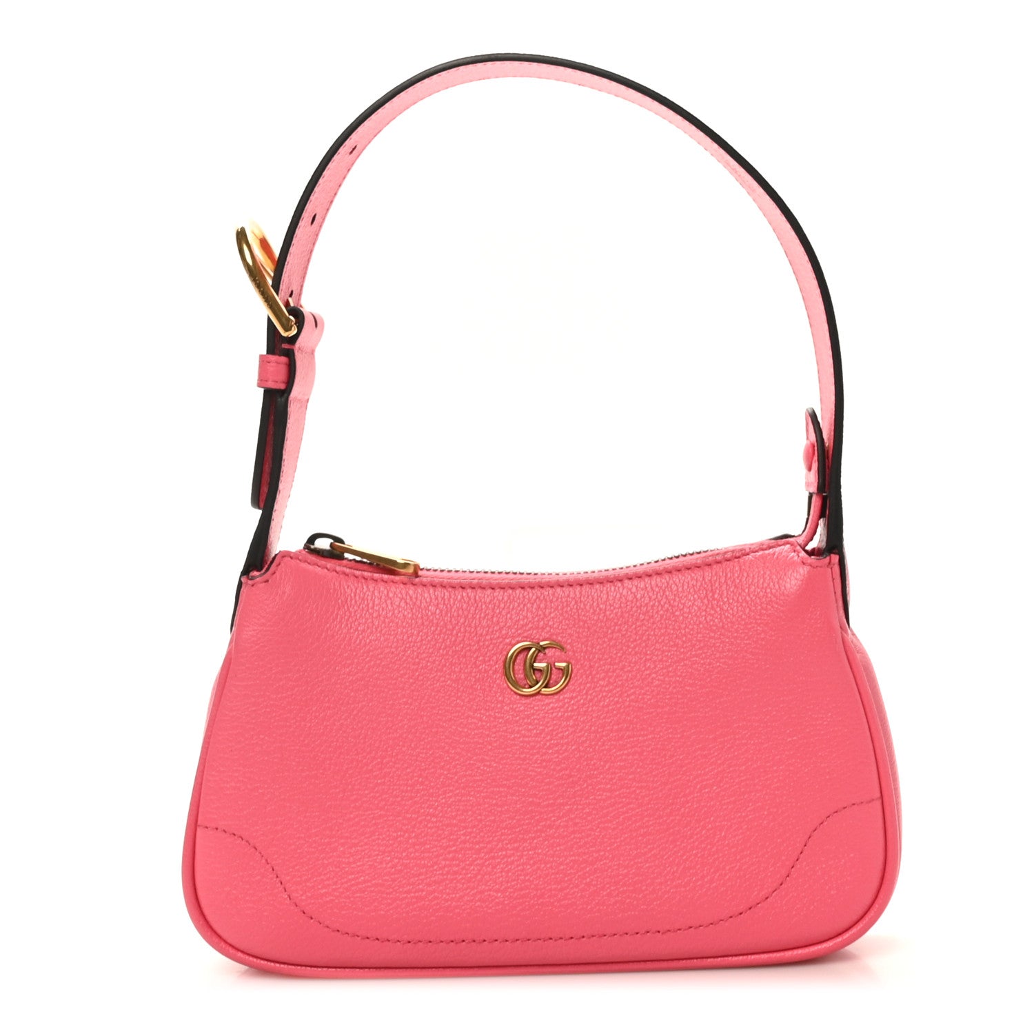 Gucci Goatskin Mini Aphrodite Shoulder Bag Rhodamine Pink