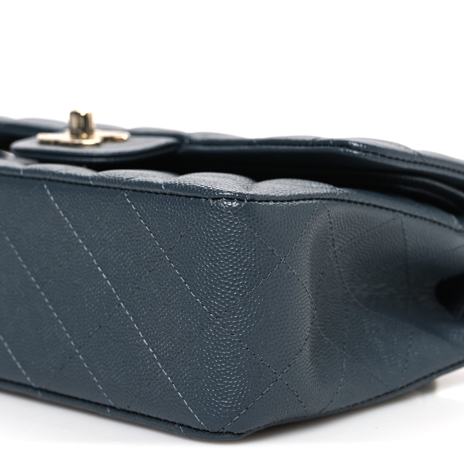 Chanel Caviar Quilted Small Double Flap Dark Grey