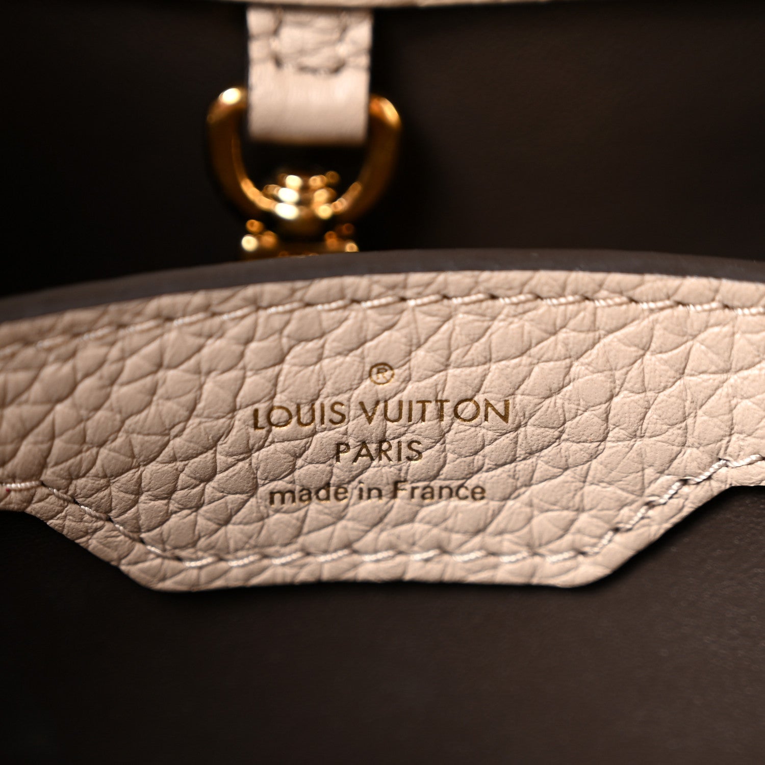 Louis Vuitton Taurillon Snakeskin Capucines BB Galet