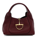 Gucci Grained Calfskin Softbit Medium Shoulder Bag Rosso Ancora
