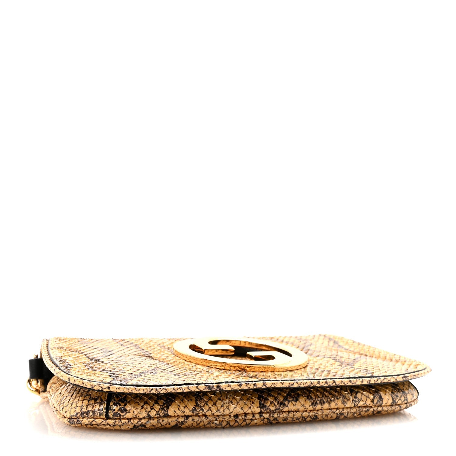 Gucci Roxy Snakeskin Blondie Chain Shoulder Flap Bag Roccia