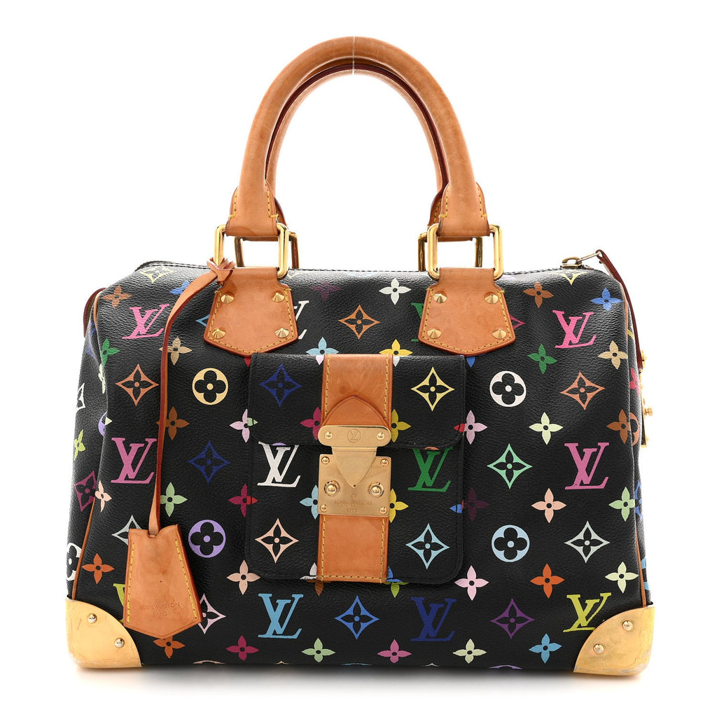 Louis Vuitton Monogram Multicolor Speedy 30 Black