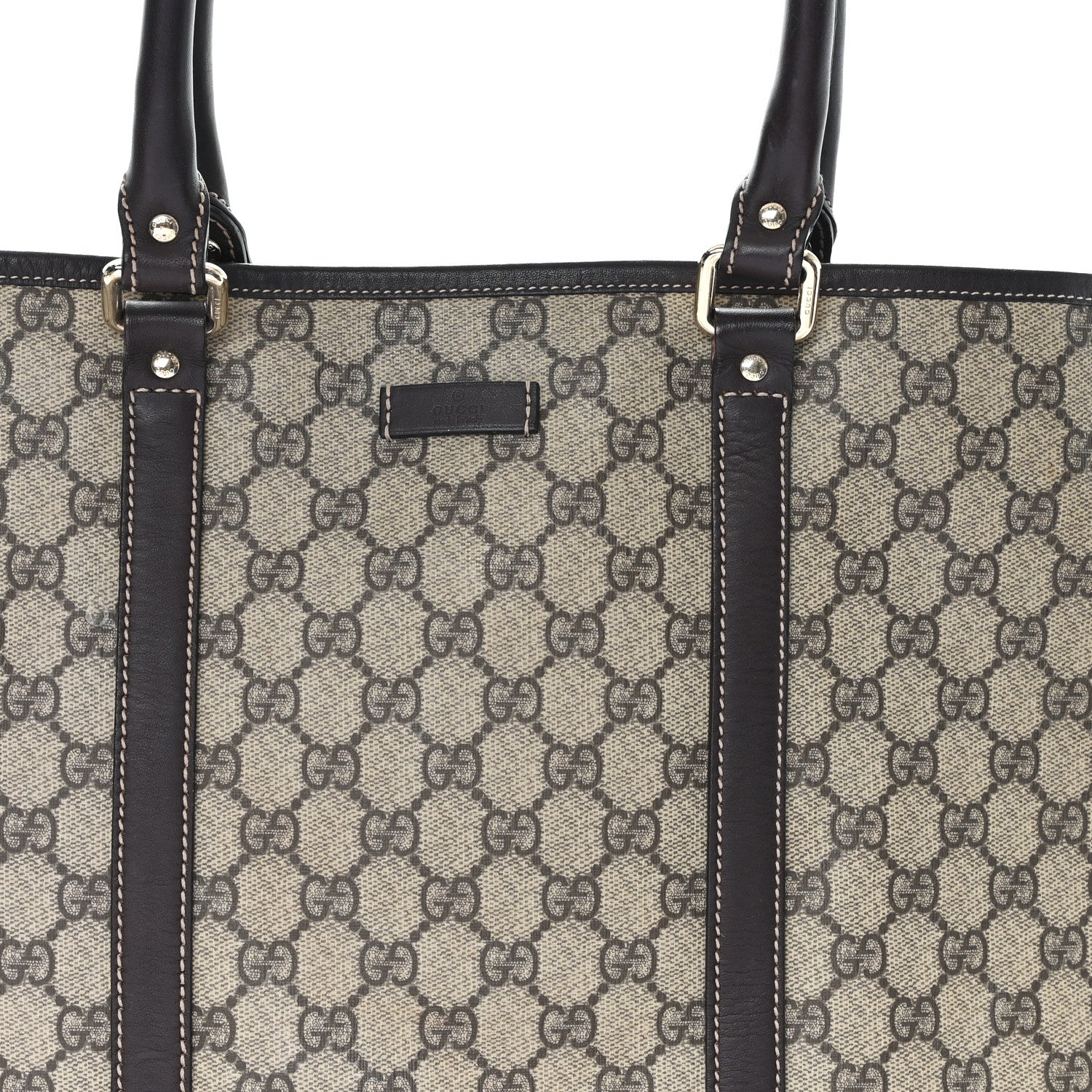 Gucci GG Plus Monogram Joy Vertical Tote Dark Brown