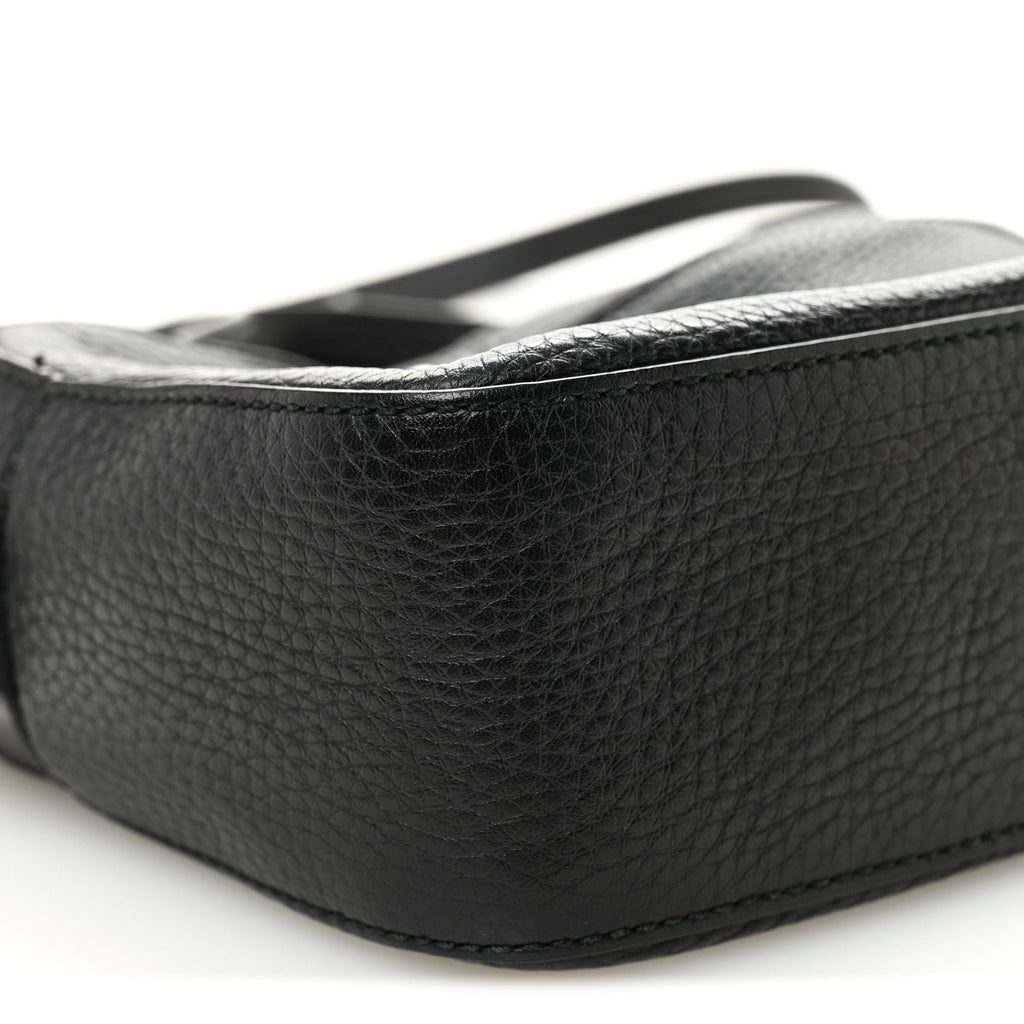 Gucci Pebbled Calfskin Studded Small Soho Disco Bag Black