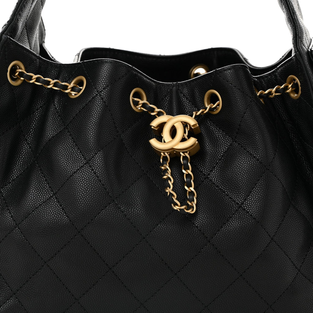 Chanel Caviar Quilted Small Chanel 25 Handbag Black