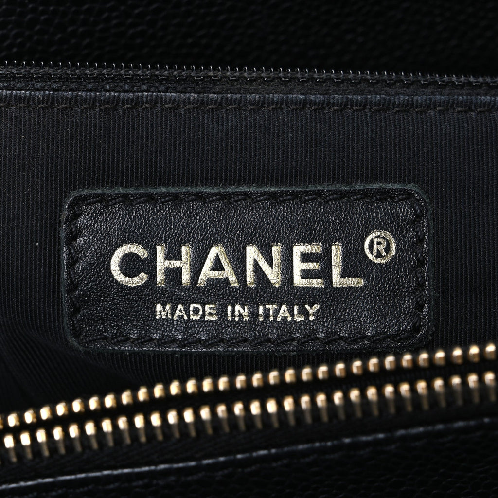 Chanel Caviar Quilted Grand Shopping Tote GST Black