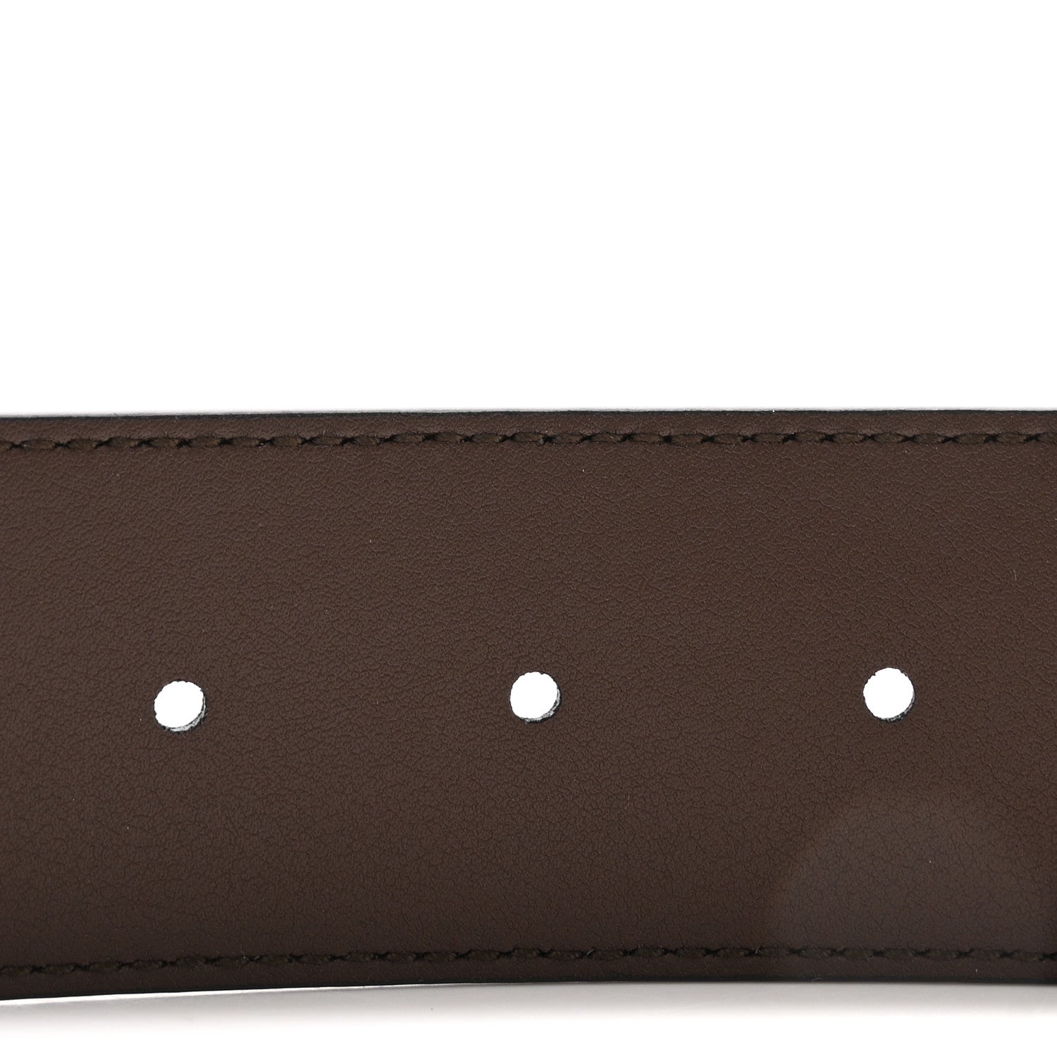 Gucci GG Supreme Monogram Matte Plutone Calfskin Double G 40mm Belt 75 30 Beige Ebony New Acero