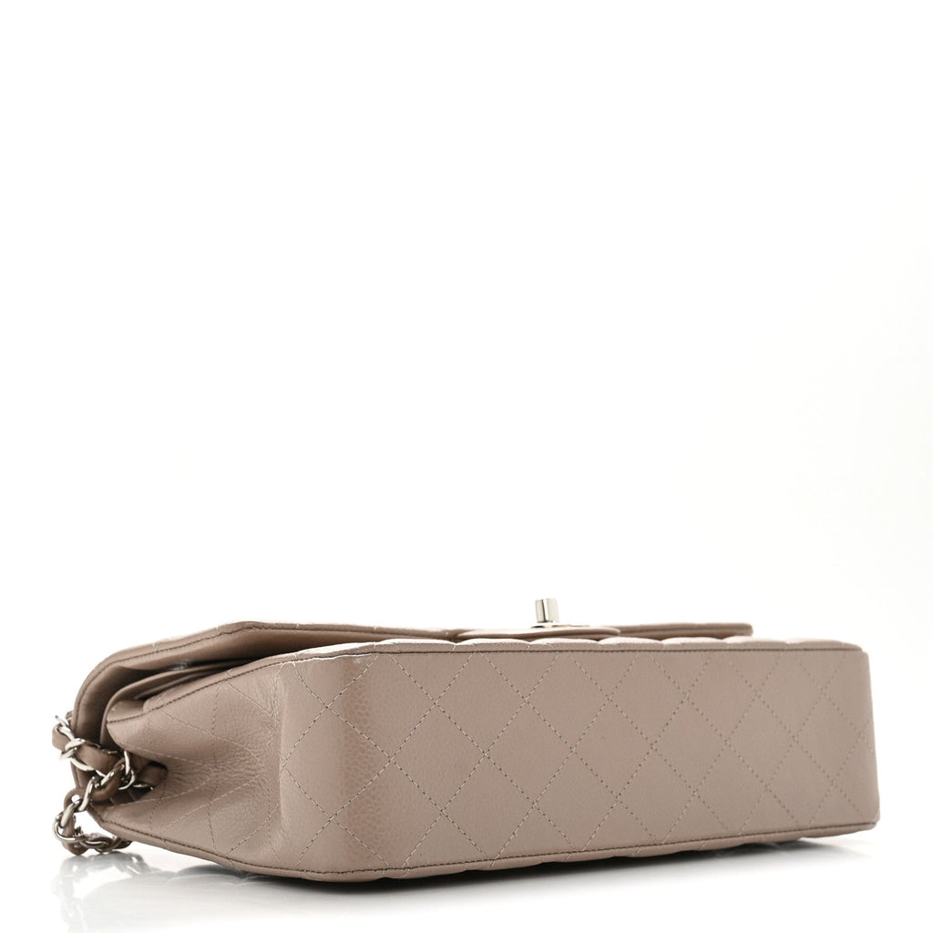 Chanel Caviar Quilted Medium Double Flap Taupe