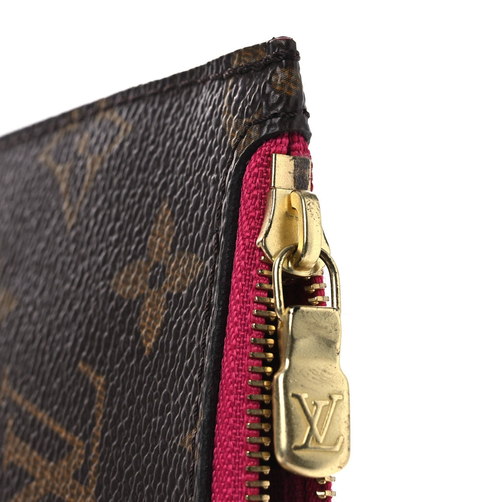 Louis Vuitton Monogram Neverfull MM GM Pochette Fuchsia