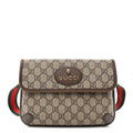 Gucci GG Supreme Monogram Neo Vintage Web Belt Bag Brown