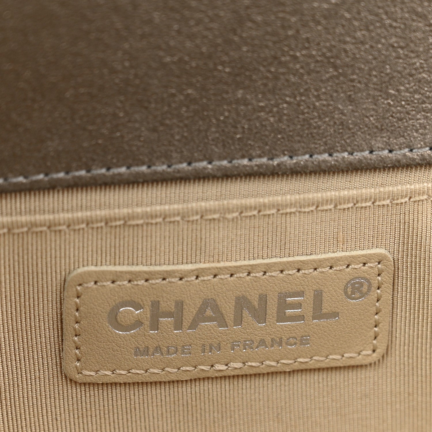Chanel Iridescent Calfskin Quilted Strass Medium Paris Dallas Boy Flap Dark Khaki