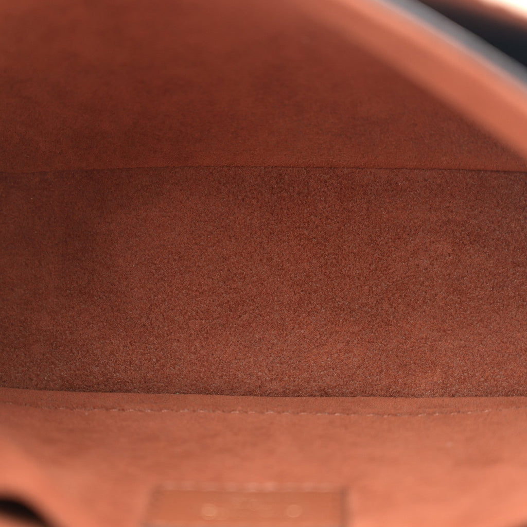 Louis Vuitton Grained Calfskin Lockme Tender Chataigne Brown