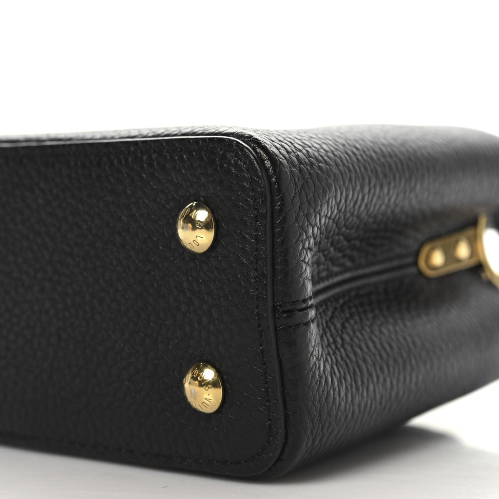 Louis Vuitton Taurillon Mini Capucines Black