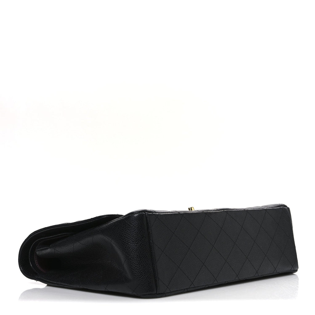 Chanel Caviar Quilted Maxi Double Flap Black