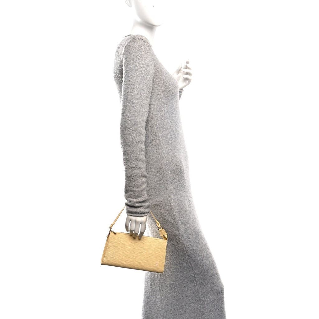 Louis Vuitton Epi Pochette Accessories 24  Vanilla