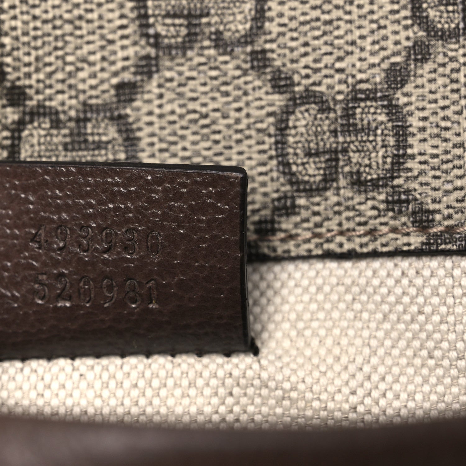 Gucci GG Supreme Monogram Neo Vintage Web Belt Bag Brown