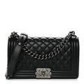 Chanel Caviar Quilted Medium Boy Flap Black