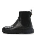 Calfskin Cap Toe CC Ankle Boots 37 Black