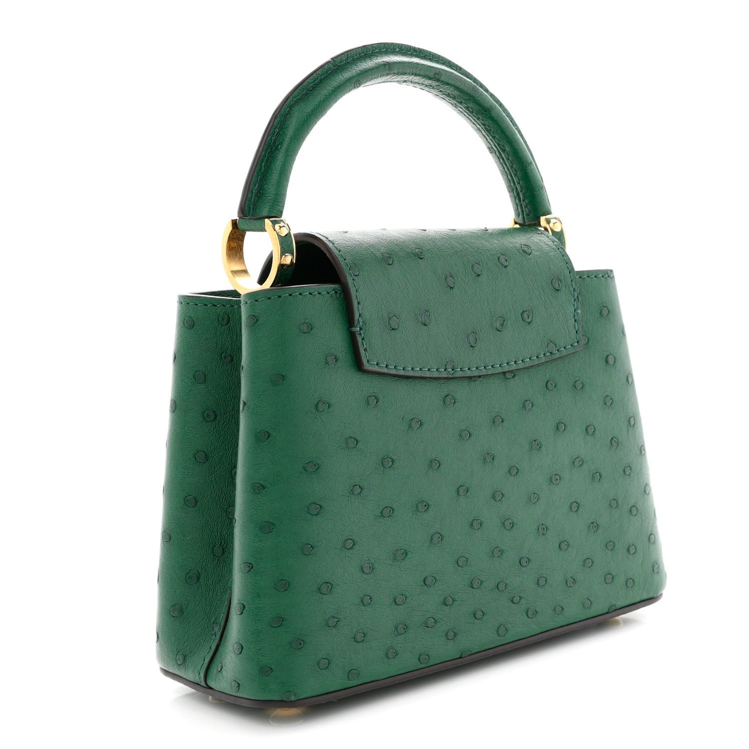 Louis Vuitton Ostrich Capucines Mini Mint