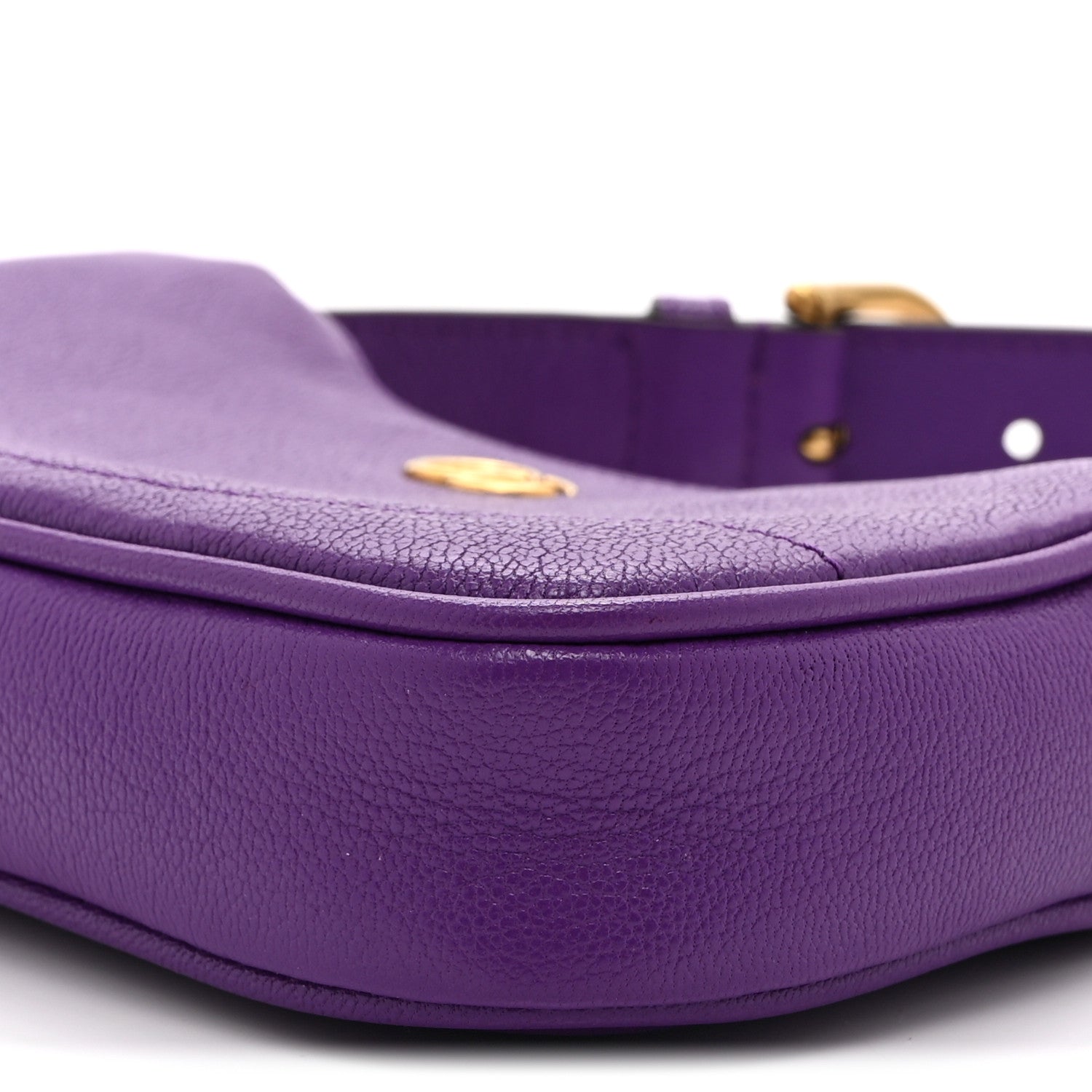 Gucci Goatskin Mini Aphrodite Shoulder Bag Shine Purple