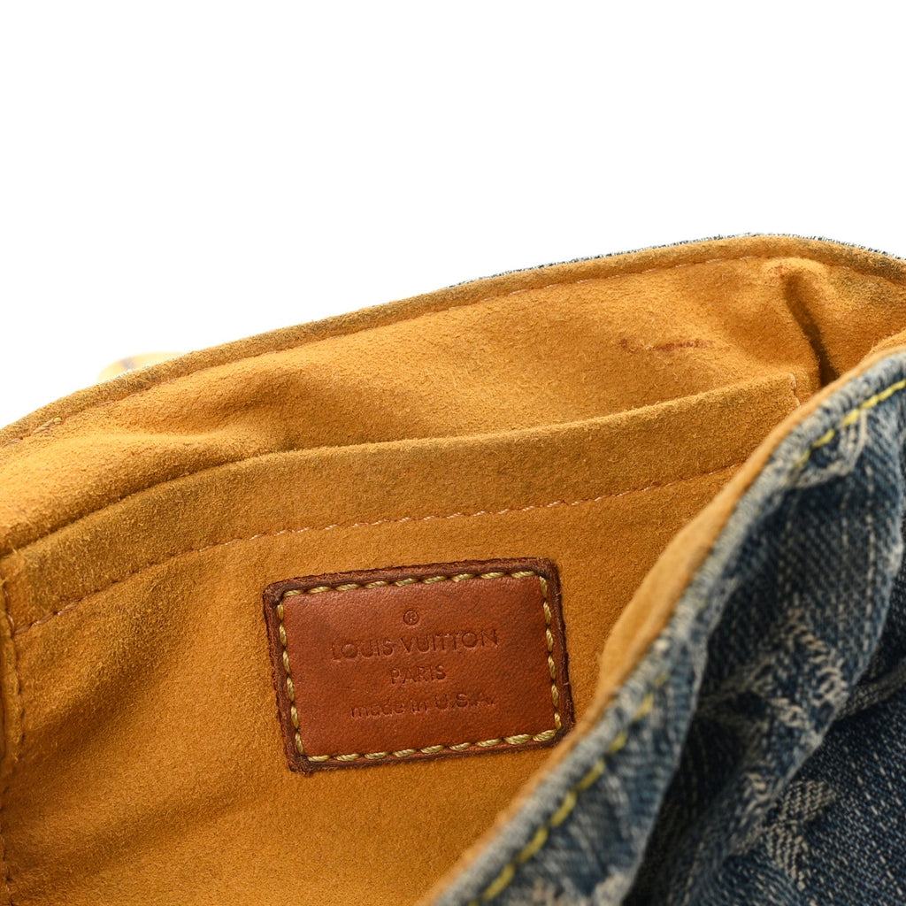 Louis Vuitton Monogram Denim Mini Pleaty Blue