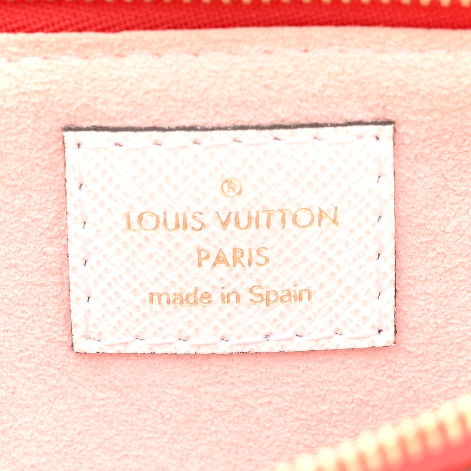 Louis Vuitton Monogram Giant Double Zip Pochette Rouge