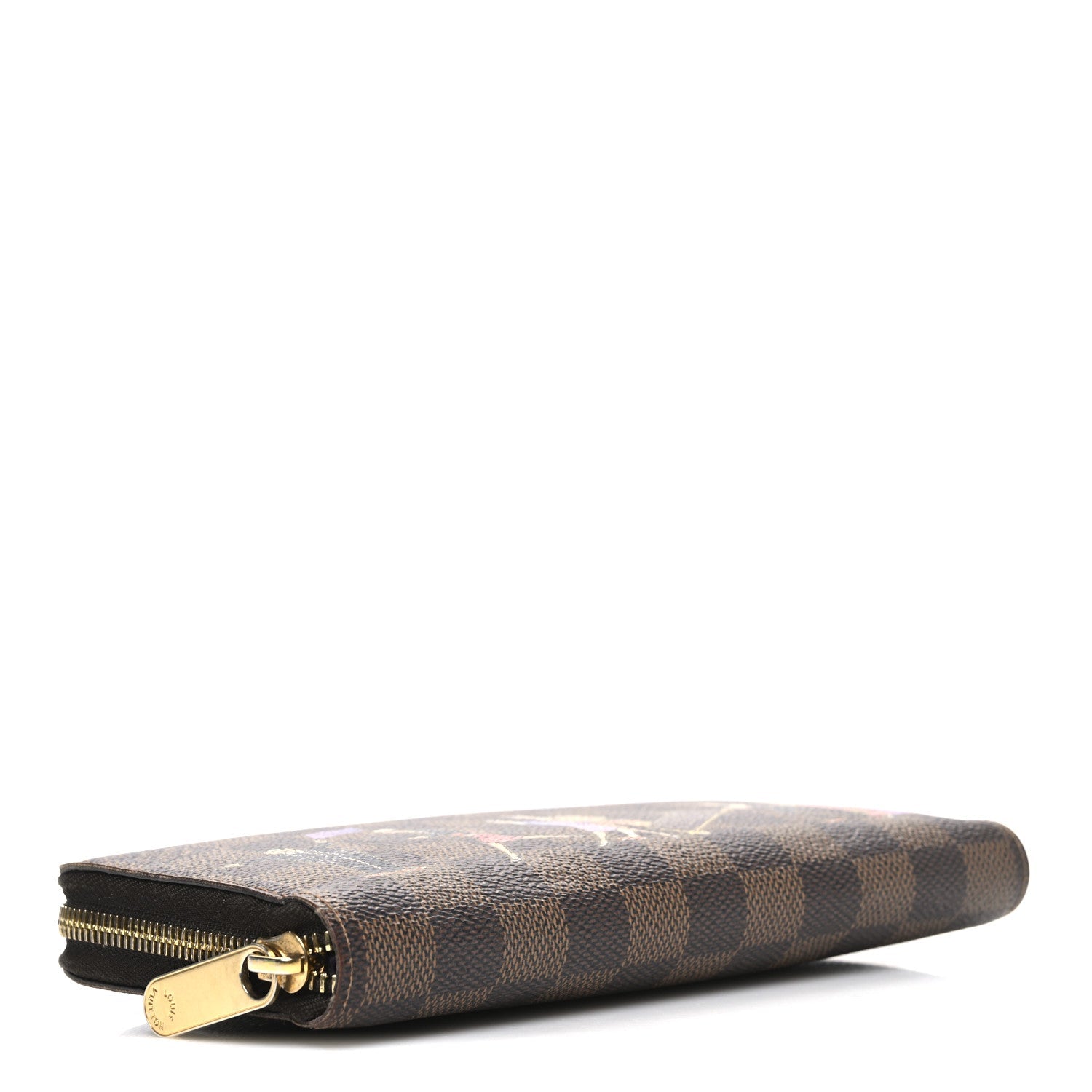 Louis Vuitton Damier Ebene Illustre Zippy Wallet Violet