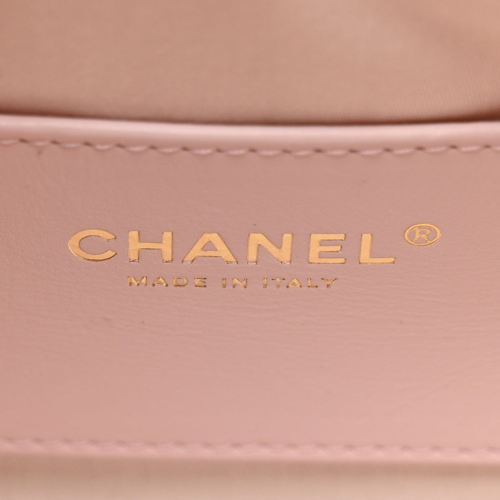 Chanel Caviar Quilted Mini Chanel 25 Handbag Light Pink