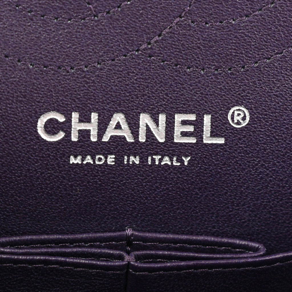 Chanel Aged Calfskin Quilted 2.55 Reissue Mini Flap Dark Purple