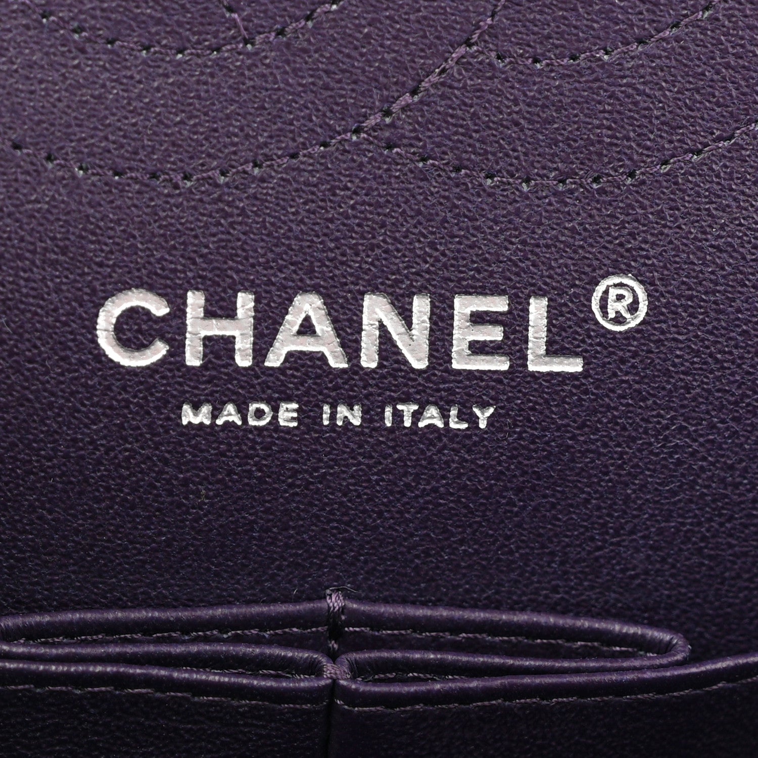 Chanel Aged Calfskin Quilted 2.55 Reissue Mini Flap Dark Purple