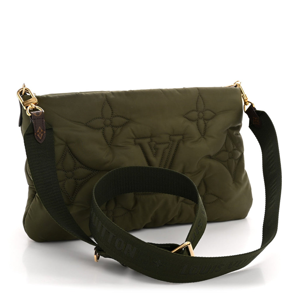 Louis Vuitton Econyl Monogram Pillow Maxi Multi Pochette Accessories Kaki Beige
